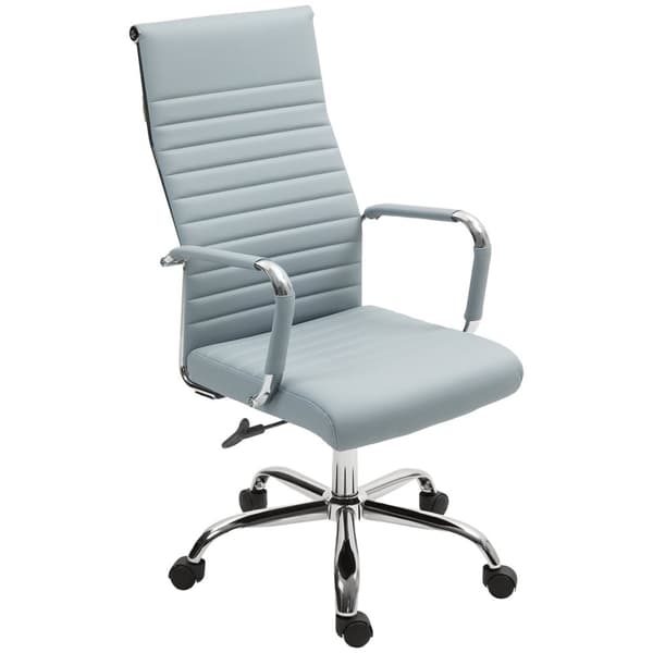Rootz Ergonomic Office -tuoli - kääntyvä tuoli - Säädettävä tuoli - Synteettinen nahka - Mukavuus ja tyyli - 54x62x104-114cm