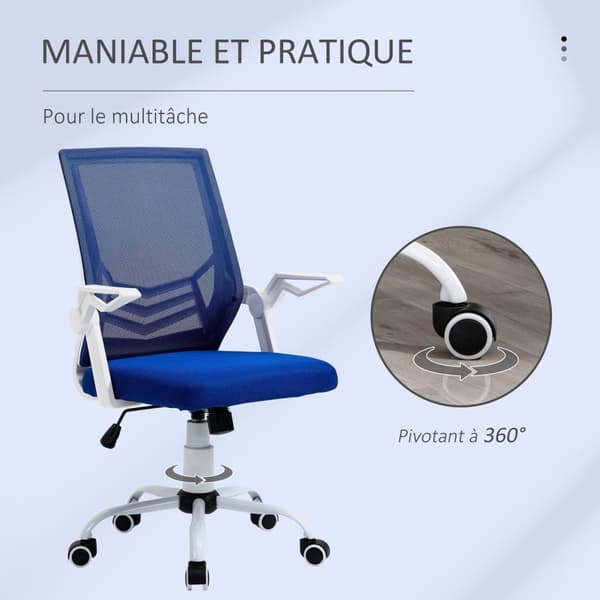 Rootz Ergonomic Office -tuoli - Mesh Desk -tuoli - Säädettävä tietokonetuoli - Lannerangan tuki - 62,5 cm x 55cm x 94-104 cm