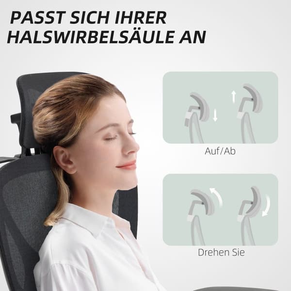 Rootz Ergonomic Office Chair - Desk ordförande - Justerbar stol - Ultimate Comfort - 71x70x120-130cm