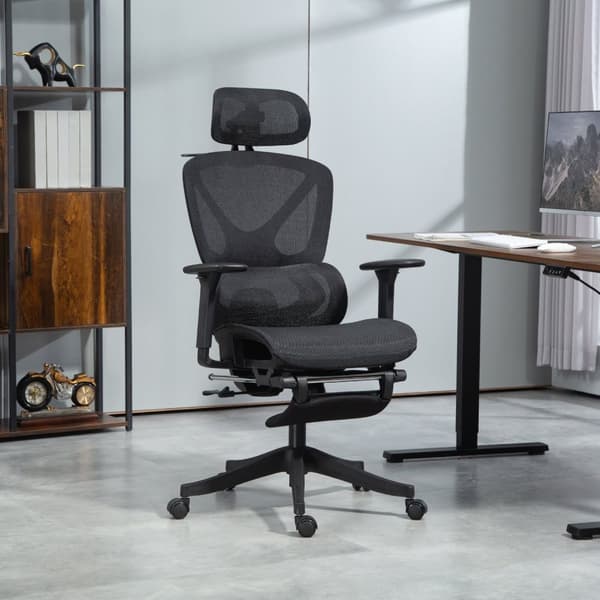 Rootz Ergonomic Office Chair - Desk ordförande - Justerbar stol - Ultimate Comfort - 71x70x120-130cm
