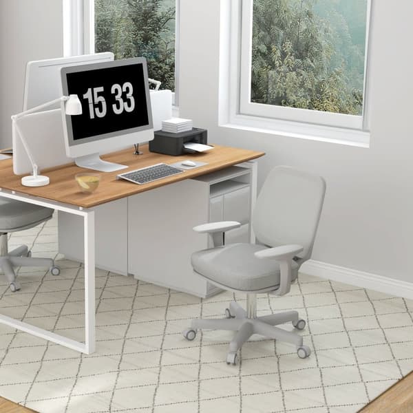 Rootz Ergonomic Office Chair - Desk Stol - Swivel Chair - Höjd justerbar - 55 cm x 48 cm x 82,5-94,5 cm