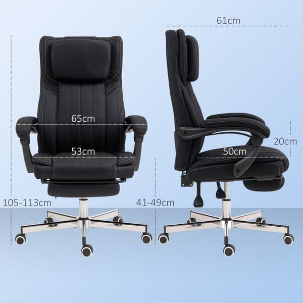 Rootz Ergonomic Office -tuoli - pyörivä istuin - Säädettävä korkeus - Pellavakangas - 65x61x105-113cm - tukee intensiivisiä istuimia