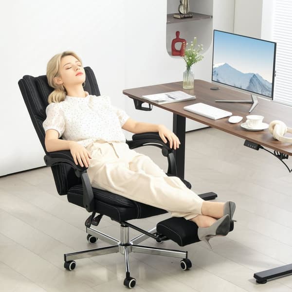 Rootz Ergonomic Office -tuoli - pyörivä istuin - Säädettävä korkeus - Pellavakangas - 65x61x105-113cm - tukee intensiivisiä istuimia