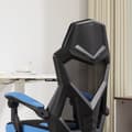 Miniatyrbild 5 av 6: Rootz Gaming Office -ordförande - Höjdjusterbar säte - Roterbar rull - Ergonomisk komfort - 58 cm x 63 cm x 112-122 cm - Blå -svart