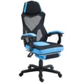 Miniatyrbild 1 av 6: Rootz Gaming Office -ordförande - Höjdjusterbar säte - Roterbar rull - Ergonomisk komfort - 58 cm x 63 cm x 112-122 cm - Blå -svart