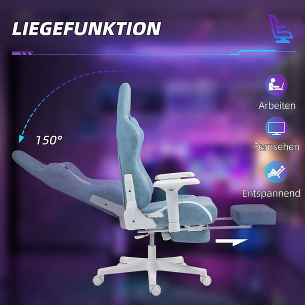 Rootz Gaming Armchair - Ergonomisk stol - PC -stol - Justerbar komfort - 74 cm x 73 cm x 120-129 cm