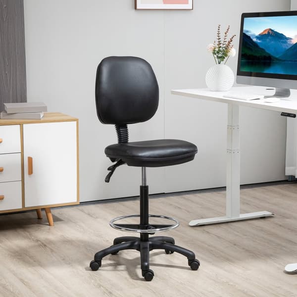 Rootzin korkeuden säädettävä rullajakkara - ergonomiset istuimet - pyörivä tuoli - parantunut mukavuus - 49,5 cm x 46cm x 115,5-137cm
