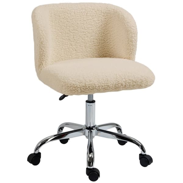 Rootz Højdejusterbar kontorstol - Rotatabel stol - Ergonomisk siddepladser - Bouclé Wool -dækning - 57 cm x 58 cm x 73-83 cm