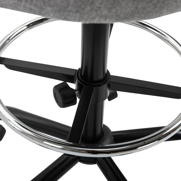 Rootz Højdejusterbar skrivebordsstol - Kontorstol - Rotatabelt skrivebordssæde - Optimal komfort - 48L x 60b x 105-125h cm