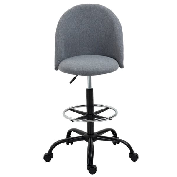 Rootz Højdejusterbar skrivebordsstol - Kontorstol - Rotatabelt skrivebordssæde - Optimal komfort - 48L x 60b x 105-125h cm