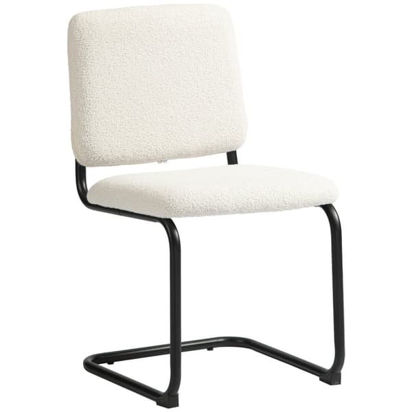 Rootz mødestol - besøgende stol - Sherpa -Fleece stol - Høj komfort - 48 cm x 55 cm x 85,5 cm