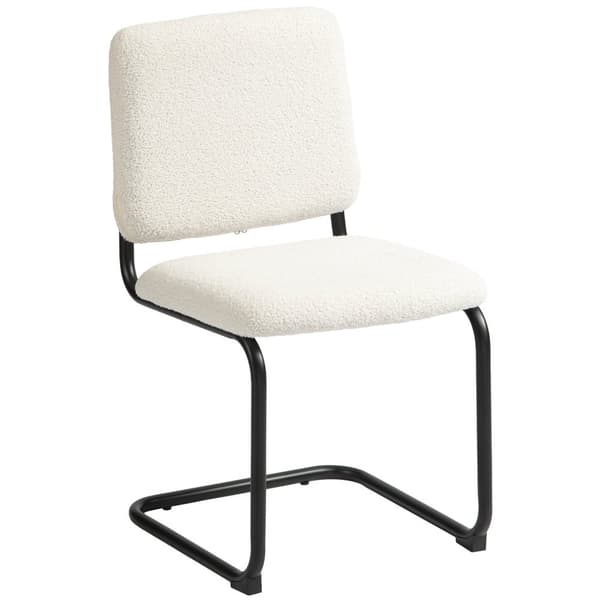 Rootz mødestol - besøgende stol - Sherpa -Fleece stol - Høj komfort - 48 cm x 55 cm x 85,5 cm