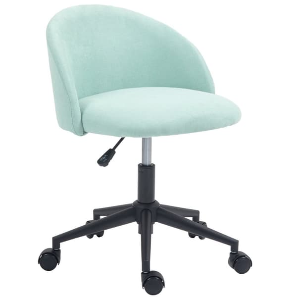 Rootz -kontorstol - skrivebordsstol - drejelig stol - åndbar fløjl - 56x59.5x66-75.5 cm - 360 ° rotation - Højdejusterbar