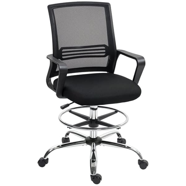Rootz Office Chair - Swivel Chair - Rotertable Deskstol - Justerbar & Rollable - 58 cm x 58 cm x 103-123 cm