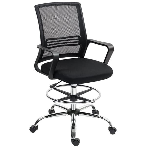 Rootz Office Chair - Swivel Chair - Rotertable Deskstol - Justerbar & Rollable - 58 cm x 58 cm x 103-123 cm