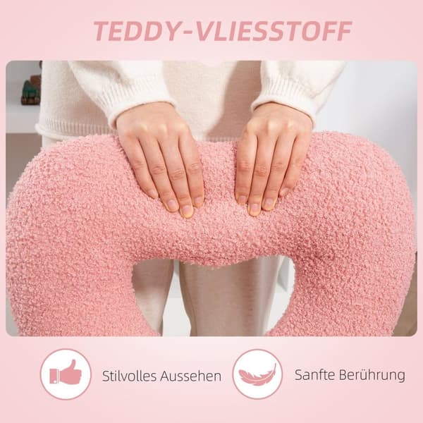 Rootz Office Desk -tuoli - sydämen muotoinen selkänojatuoli - pehmustettu kääntyvä tuoli - viihtyisä Teddy Fleece - 45cm x 56cm x 78-88cm