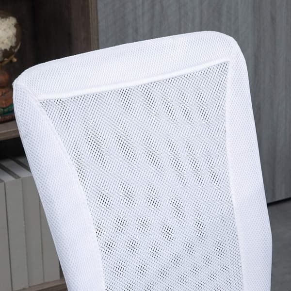 Rootz kontorsstol - Ergonomisk stol - Höjd justerbar stol - Optimal komfort - 43x58x90-100cm - vitt nät