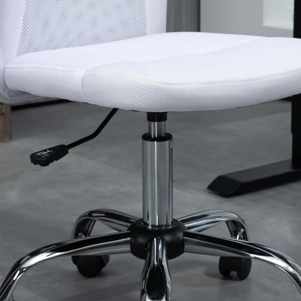 Rootz kontorsstol - Ergonomisk stol - Höjd justerbar stol - Optimal komfort - 43x58x90-100cm - vitt nät