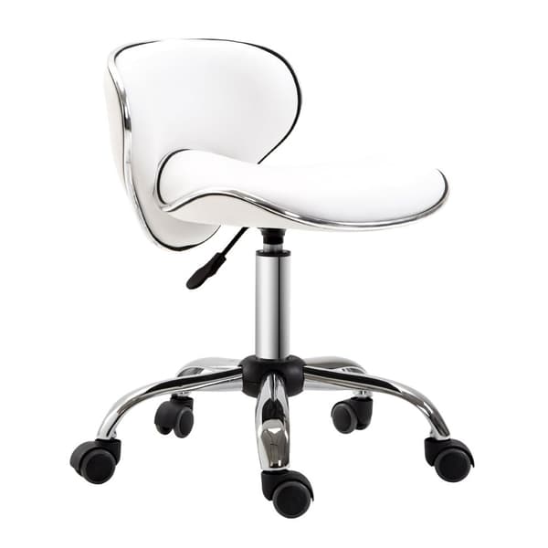 Rootz Roll Pall Work Chair - Justerbar höjdstol - Roterbar salongstol - Spinal Support - 44L x 48W x 62-74H CM