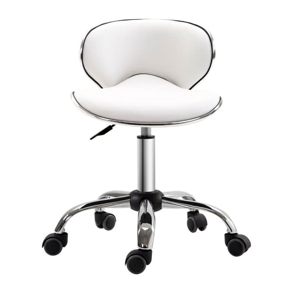 Rootz Roll Pall Work Chair - Justerbar höjdstol - Roterbar salongstol - Spinal Support - 44L x 48W x 62-74H CM