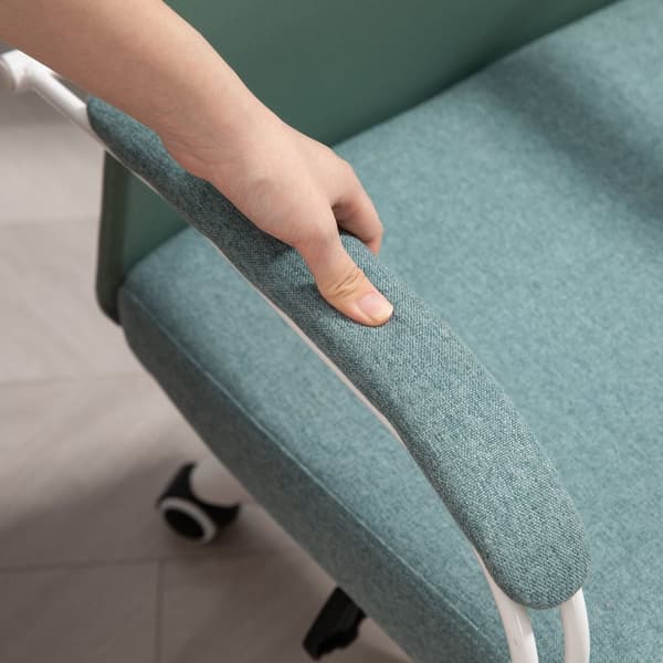 Rootz Pyörivä toimistotuoli - ergonominen lannerangan tuoli - Säädettävä työpöytätuoli - paksu vaahtotuki - 58 x 61 x 115-125 cm