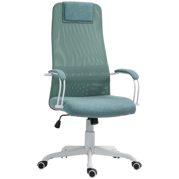 Rootz Pyörivä toimistotuoli - ergonominen lannerangan tuoli - Säädettävä työpöytätuoli - paksu vaahtotuki - 58 x 61 x 115-125 cm