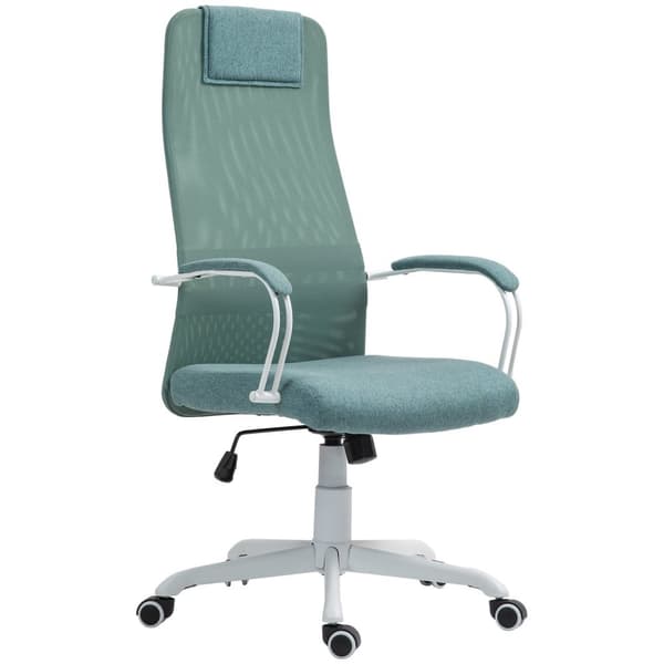 Rootz Pyörivä toimistotuoli - ergonominen lannerangan tuoli - Säädettävä työpöytätuoli - paksu vaahtotuki - 58 x 61 x 115-125 cm