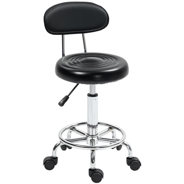 Rootz Roll -pall - Justerbar roterbar pall - Salongstol - Hela dagen komfort - Svart - 32B x 40T x 70-86H cm