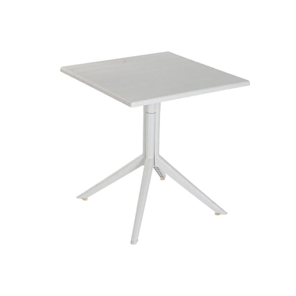 Matsalsbord Home ESPRIT Grå Metall polypropen 70 x 70 x 75 cm