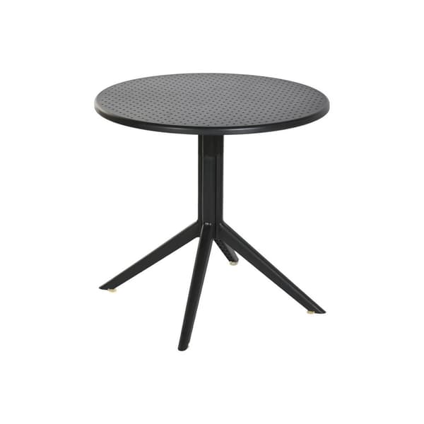 Matsalsbord Home ESPRIT Svart Metall polypropen 80 x 80 x 75 cm