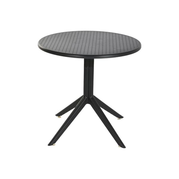 Matsalsbord Home ESPRIT Svart Metall polypropen 80 x 80 x 75 cm