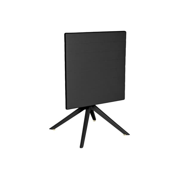 Matsalsbord Home ESPRIT Svart Metall polypropen 70 x 70 x 75 cm