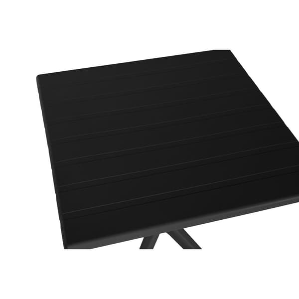 Matsalsbord Home ESPRIT Svart Metall polypropen 70 x 70 x 75 cm