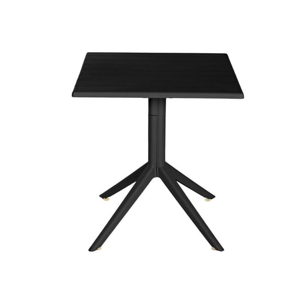 Matsalsbord Home ESPRIT Svart Metall polypropen 70 x 70 x 75 cm
