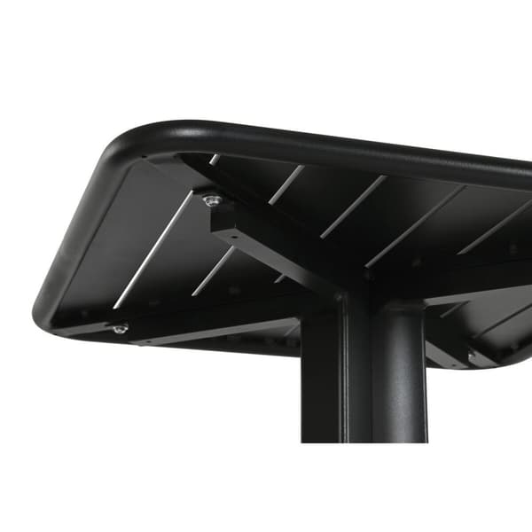 Bordsgrupp med 2 stolar Home ESPRIT Svart Metall polypropen 60 x 60 x 102 cm