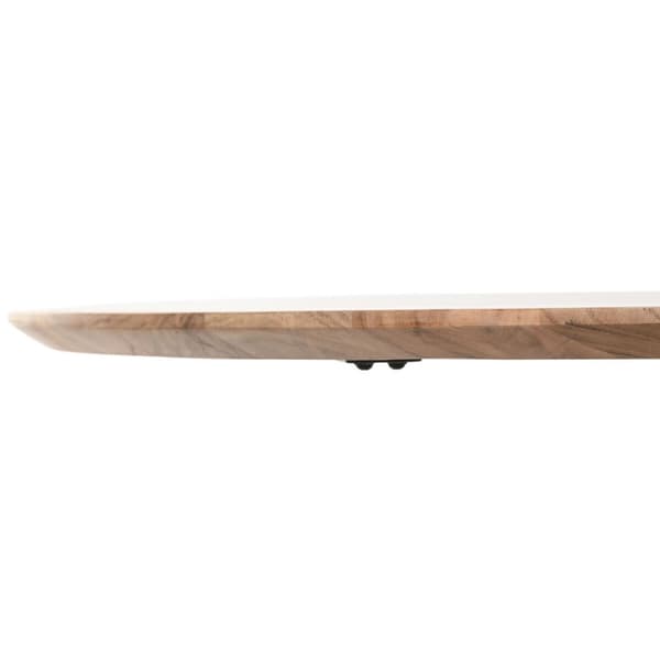 Matsalsbord Home ESPRIT Metall Akaciaträ 130 x 130 x 76 cm