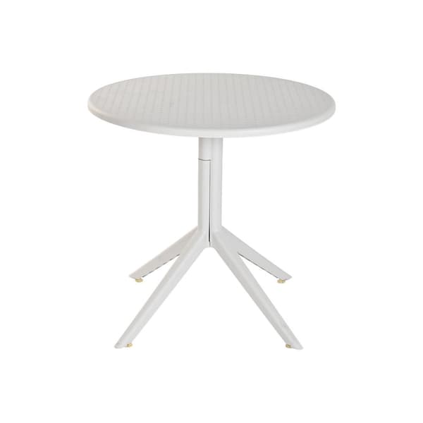 Ruokapöytä Home ESPRIT Harmaa Metalli polypropeeni 80 x 80 x 75 cm