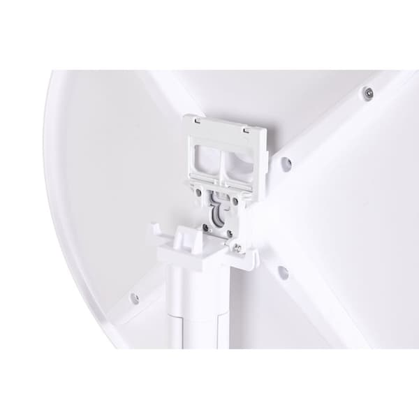 Matsalsbord Home ESPRIT Vit Metall polypropen 80 x 80 x 75 cm