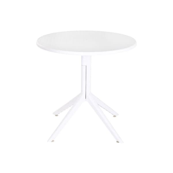 Matsalsbord Home ESPRIT Vit Metall polypropen 80 x 80 x 75 cm