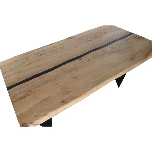 Matsalsbord Home ESPRIT Metall Akaciaträ 200 x 100 x 76 cm