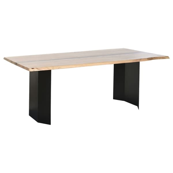 Matsalsbord Home ESPRIT Metall Akaciaträ 200 x 100 x 76 cm