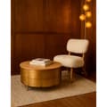 Miniatyrbillede 6 af 6: Sofabord Home ESPRIT Gylden 90 x 90 x 45 cm