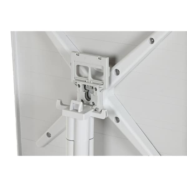Middagsbord Home ESPRIT Grå Metall polypropylen 70 x 70 x 75 cm