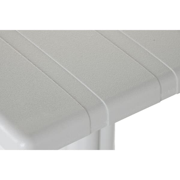 Middagsbord Home ESPRIT Grå Metall polypropylen 70 x 70 x 75 cm