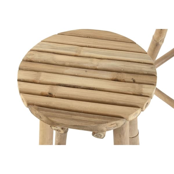 Bordsett med 2 stoler Home ESPRIT Bambus 50 x 50 x 105 cm