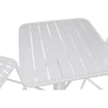 Miniatyrbilde 2 av 8: Bordsett med 2 stoler Home ESPRIT Hvit Metall polypropylen 60 x 60 x 102 cm