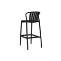 Miniatyrbilde 4 av 8: Bordsett med 2 stoler Home ESPRIT Svart Metall polypropylen 60 x 60 x 102 cm