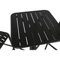Miniatyrbilde 5 av 8: Bordsett med 2 stoler Home ESPRIT Svart Metall polypropylen 60 x 60 x 102 cm