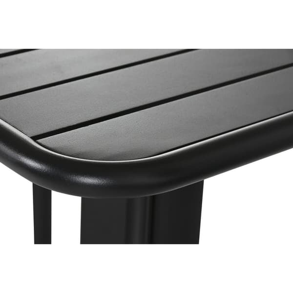 Bordsett med 2 stoler Home ESPRIT Svart Metall polypropylen 60 x 60 x 102 cm