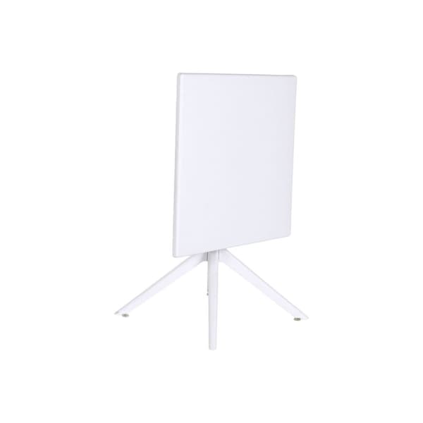 Middagsbord Home ESPRIT Hvit Metall polypropylen 70 x 70 x 75 cm